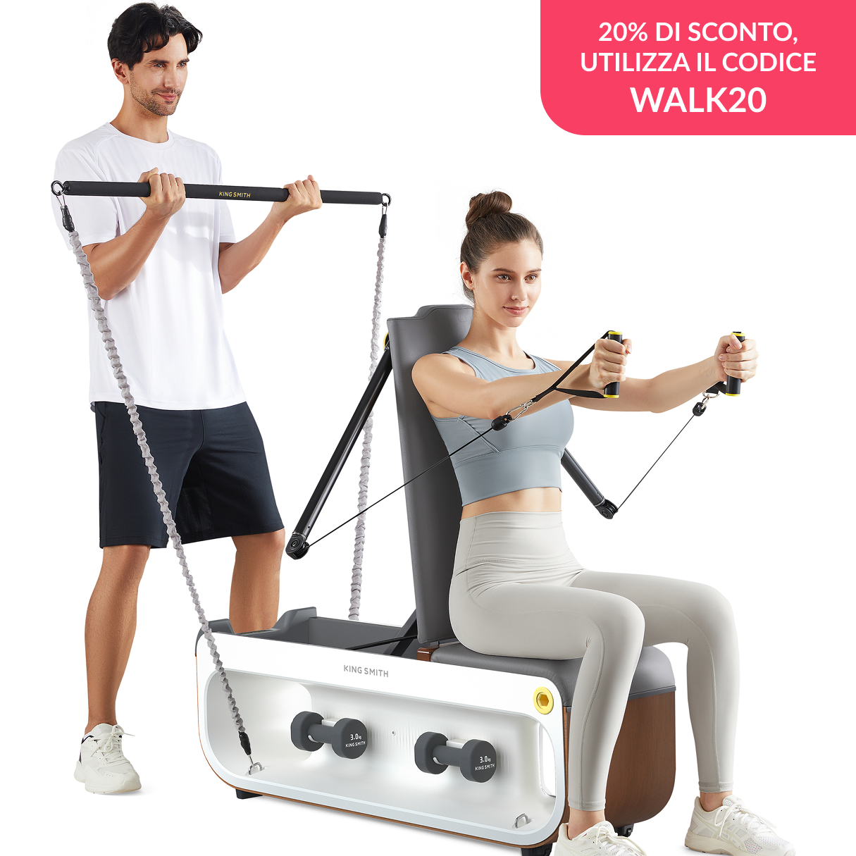 Panca multifunzione regolabile per l'allenamento della forza