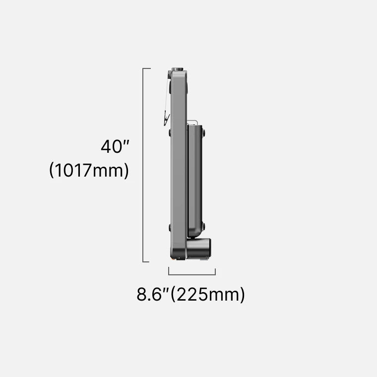 Dimensioni da richiuso: altezza 1017mm, profondità 225mm
