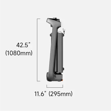 Dimensioni da richiuso: altezza 1080mm, profondità 295mm